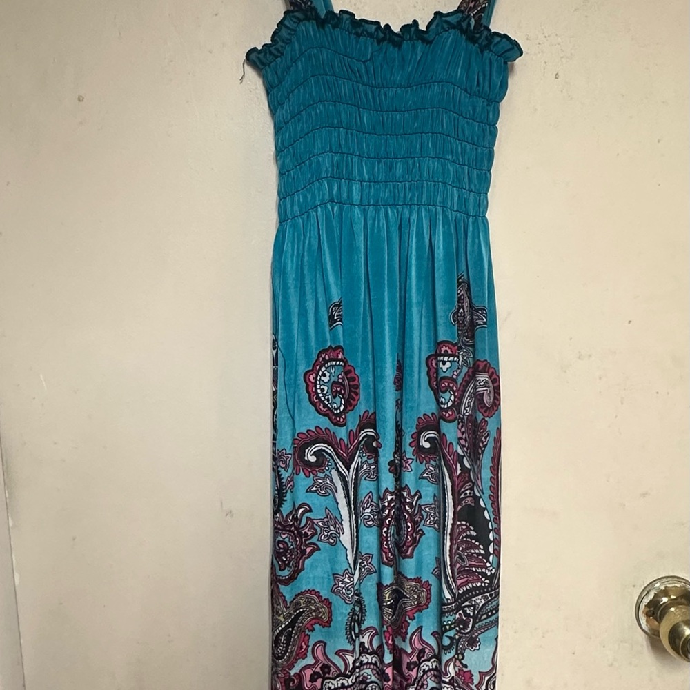 Blue stretchy Women's Dress